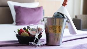 Bottle of Champagne in the room