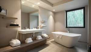 Salle de bain de la Suite Executive de l'Hôtel Nivelles-Sud
